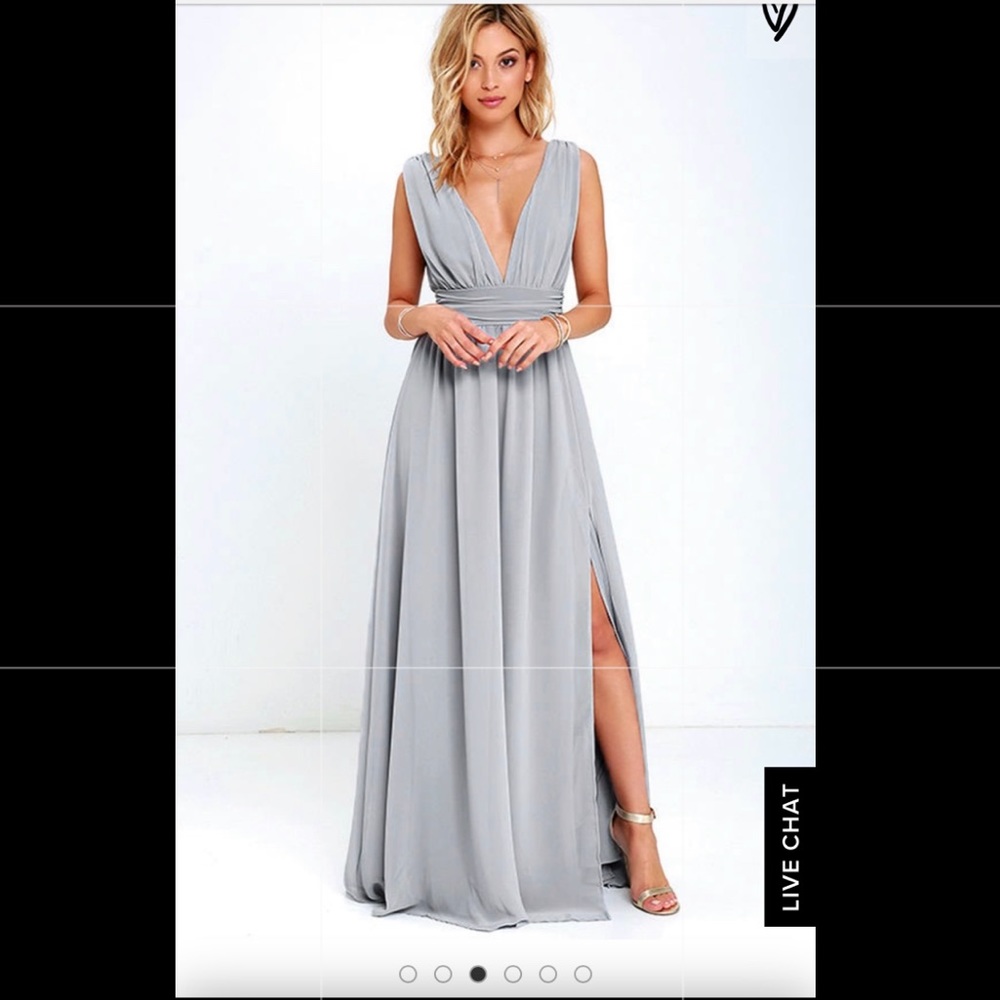 Lulus light grey dress. Size small.